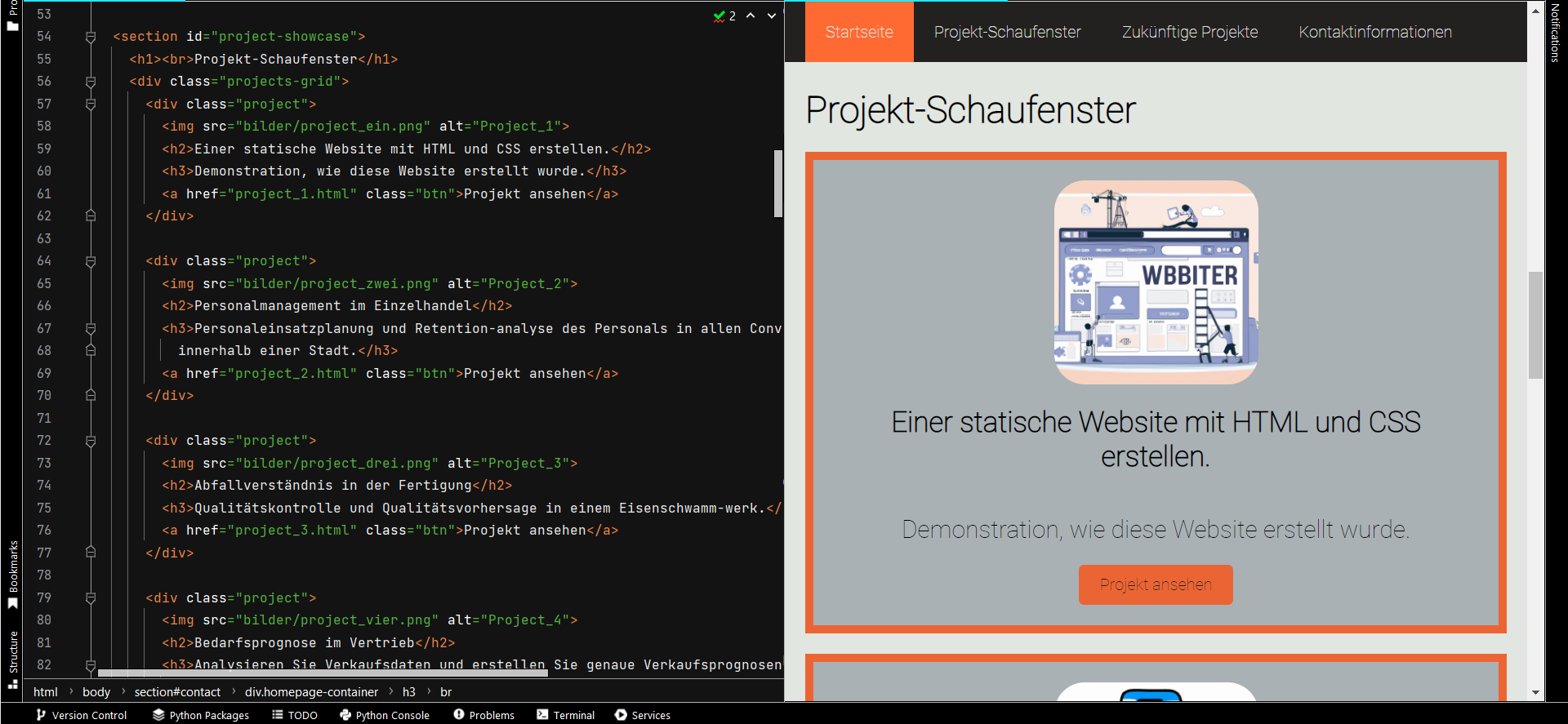 Project screenshot